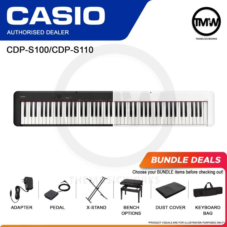 Casio Digital Piano CDPS110 Keyboard 88 keys Hammer Action Free X