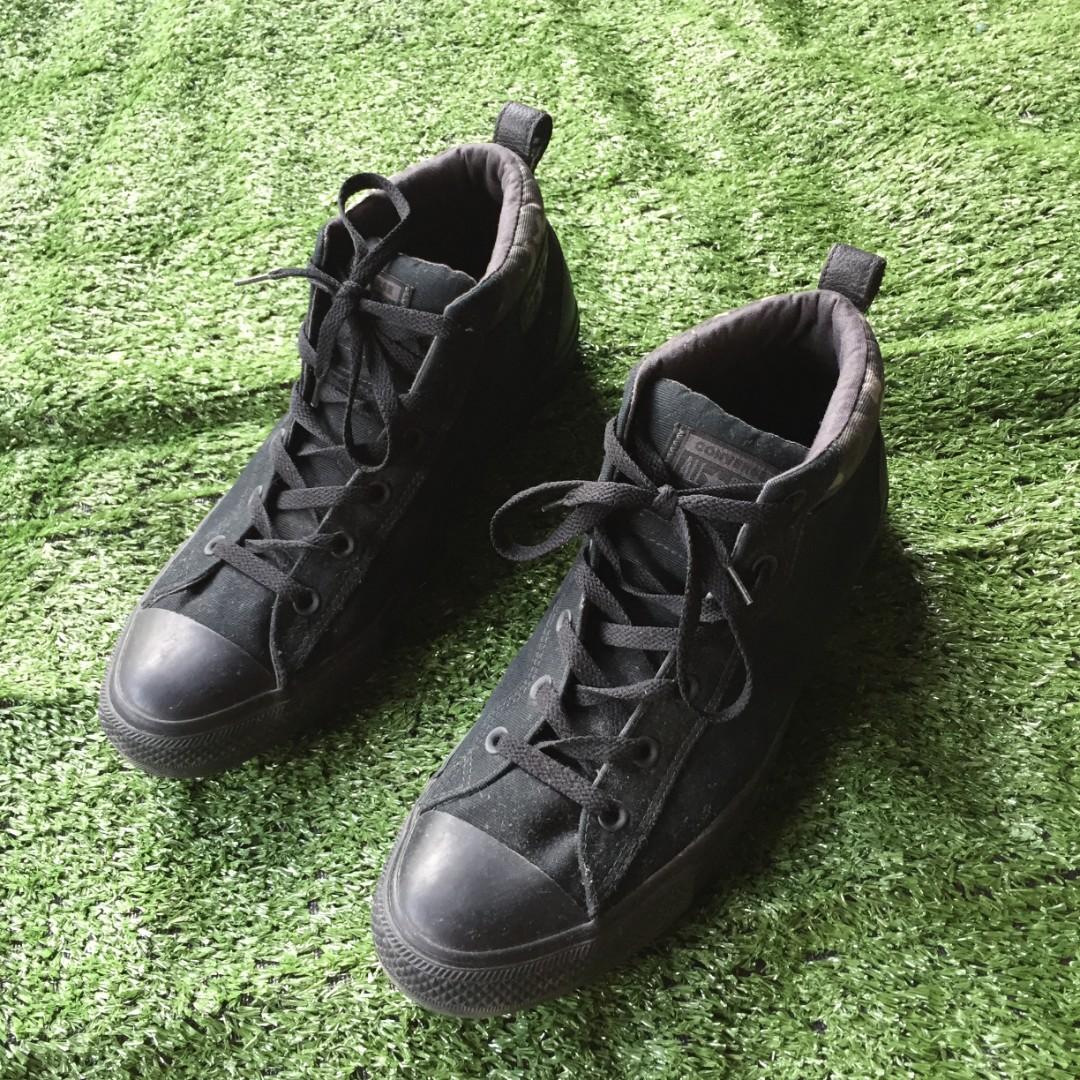 Triple black converse mens cheap