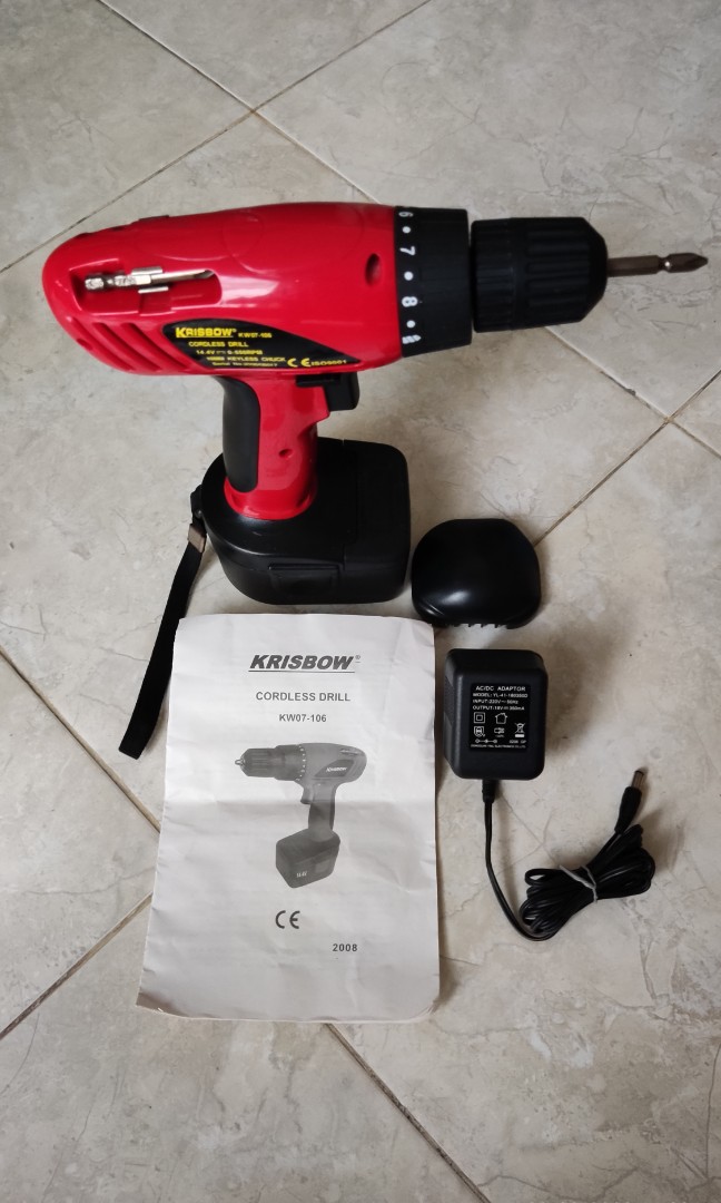 Battery cordless best sale drill krisbow