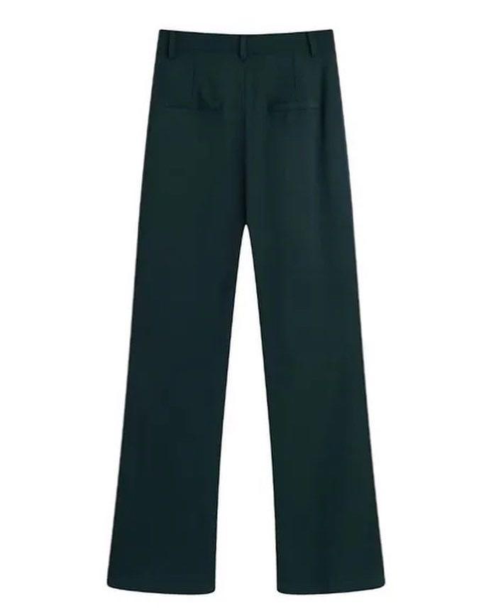 Dark green long trousers, Fesyen Wanita 