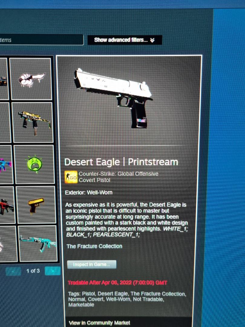 Desert Eagle Printstream WellWorn, Video Gaming, Video Games, Others