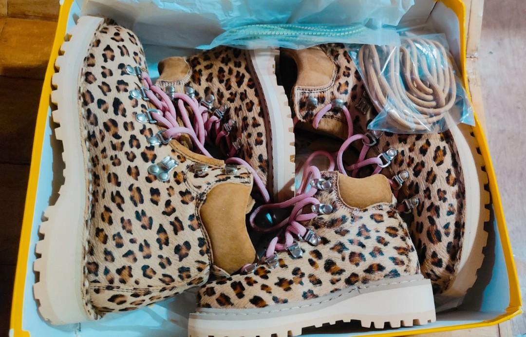 Diemme mother and daughter leopard boots Women s Fashion Footwear Boots on Carousell