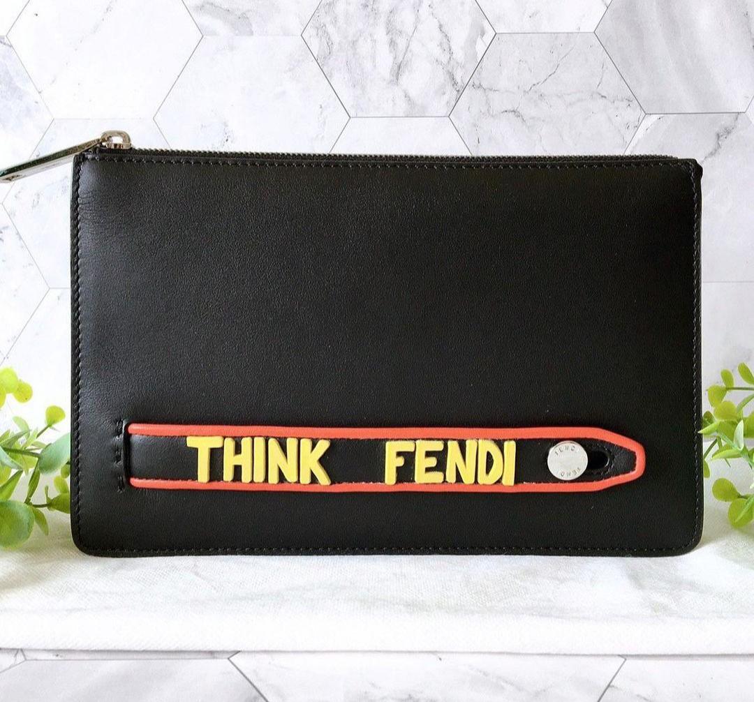 Think hot sale fendi clutch