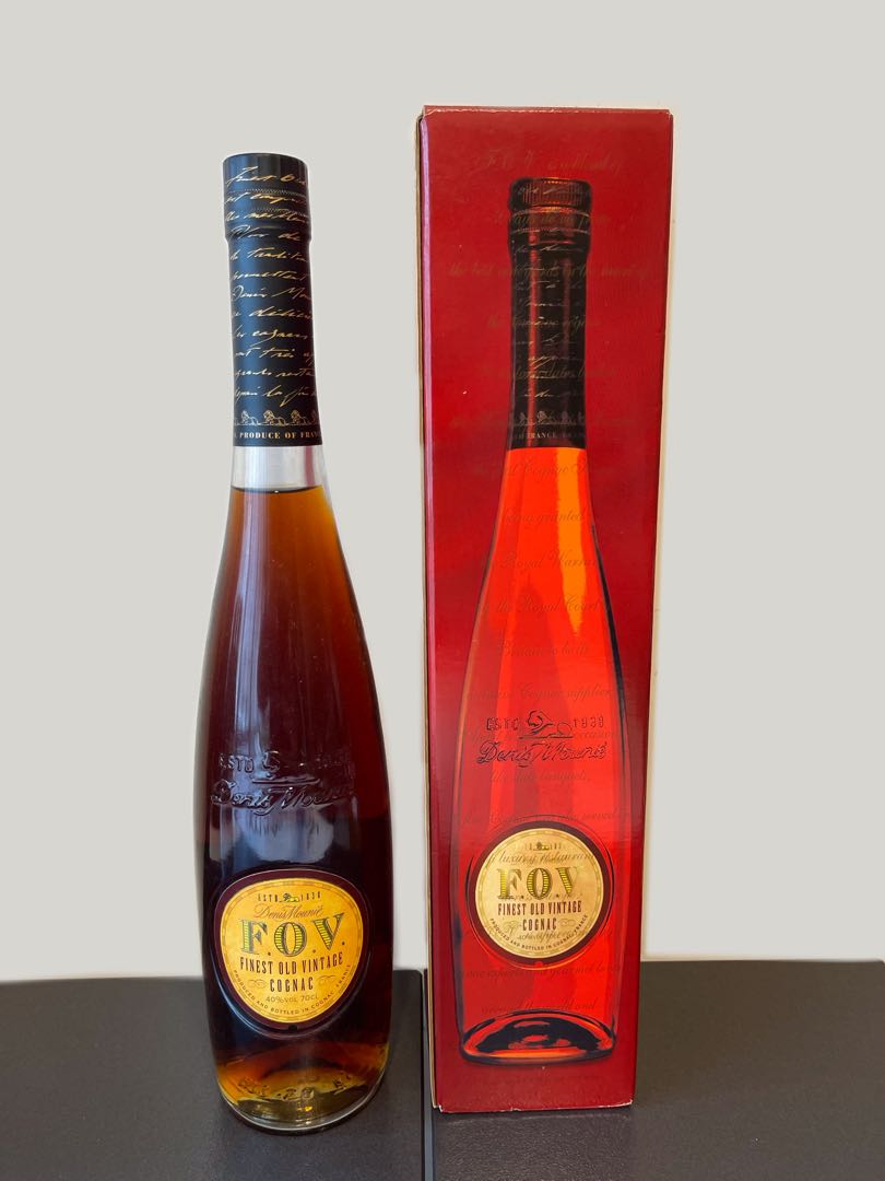 FOV Finest Old Vintage Cognac, 嘢食& 嘢飲, 酒精飲料- Carousell