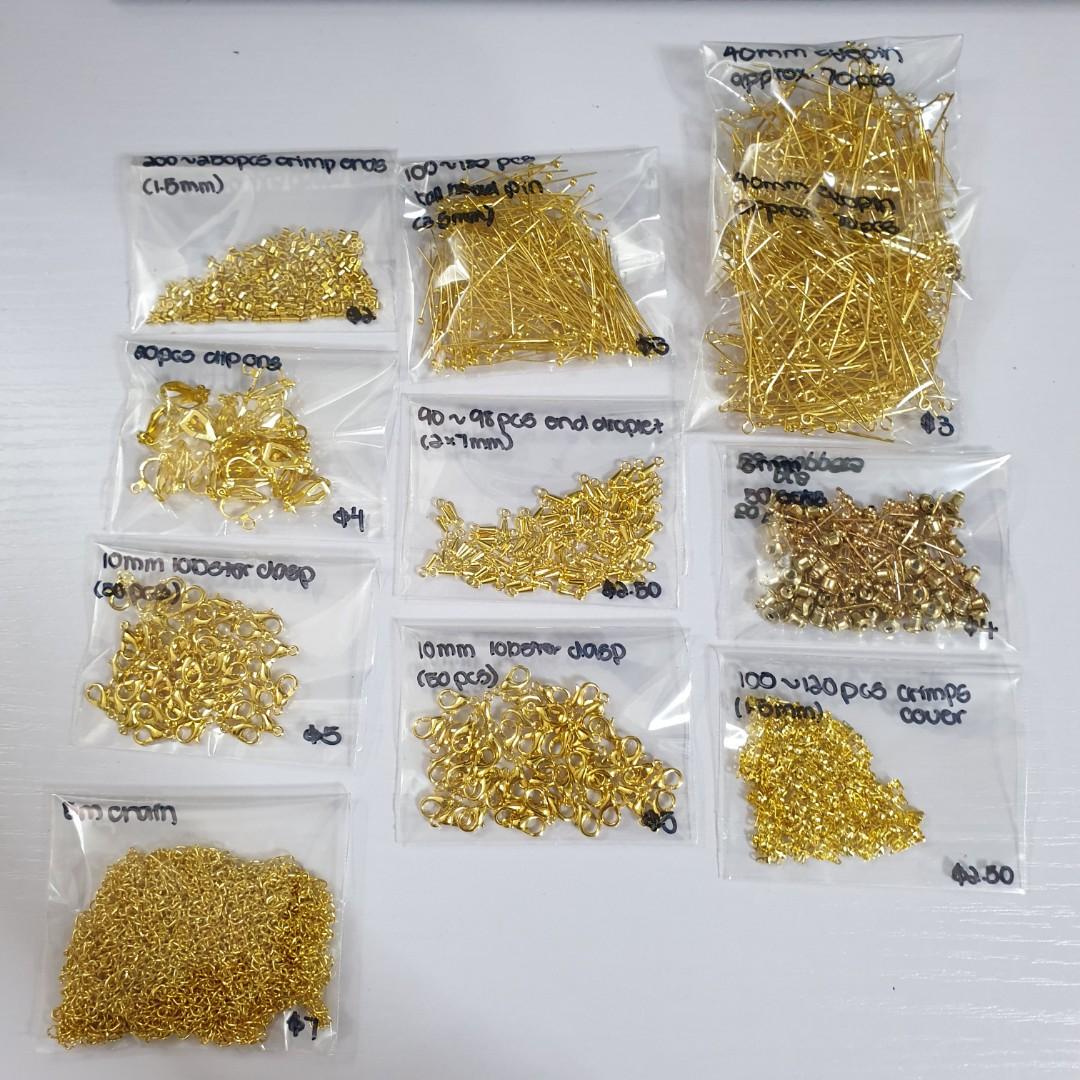 DIY Findings Gold Jewellery Making Clearance Hobbies Toys Stationery Craft Craft Supplies Tools on Carousell