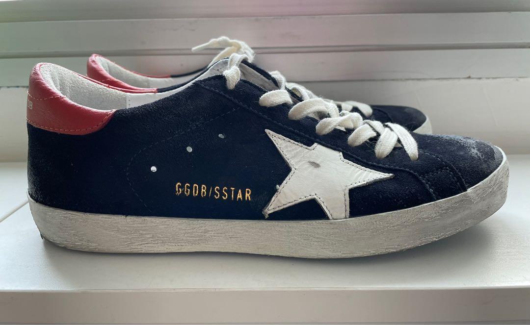 Golden goose 2024 superstar blue suede