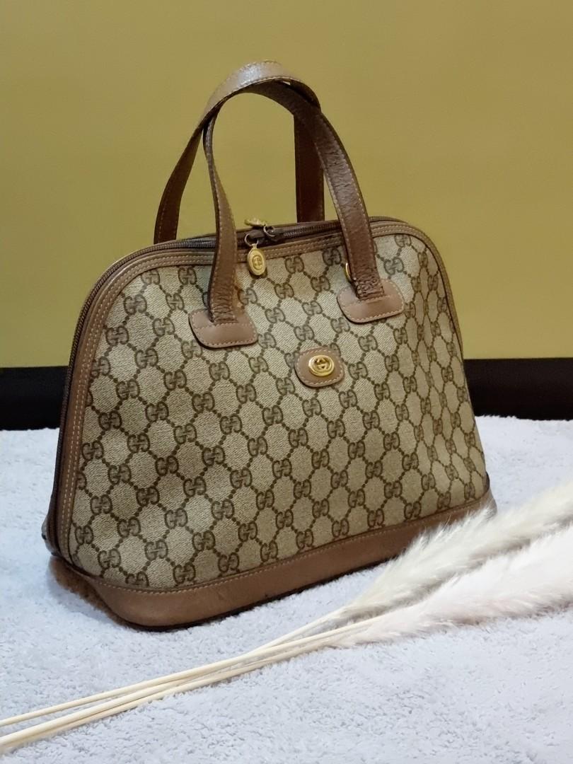 GUCCI Vintage GG Alma Type Handbag, Luxury, Bags & Wallets on
