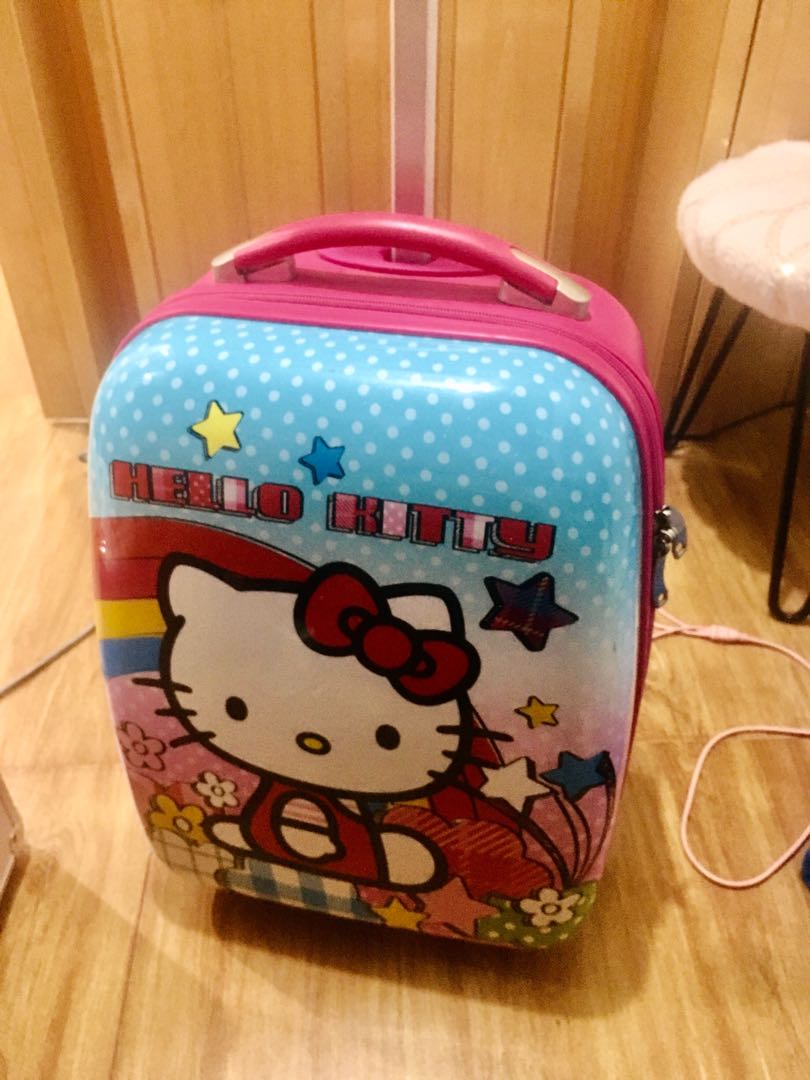 Hello Kitty Trolley Luggage, Hobbies & Toys, Travel, Luggage on Carousell