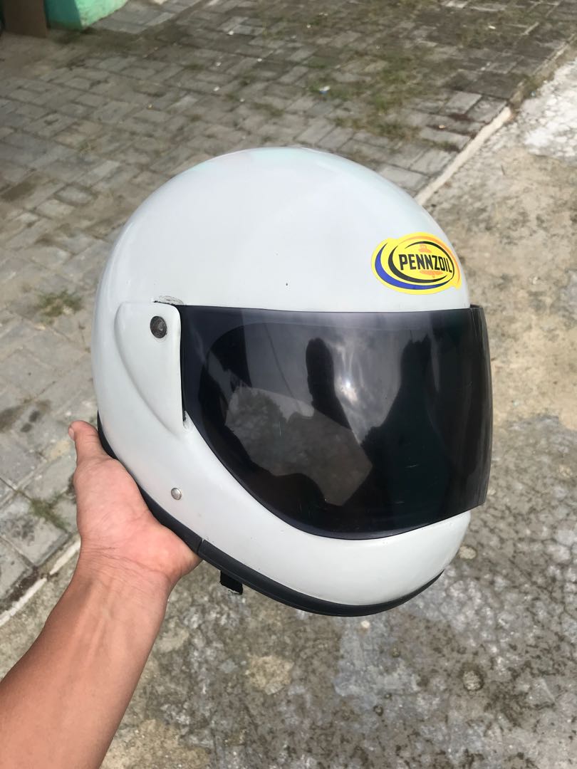 Helm jadul helm cakil jadul helm fullface jadul, Motor di Carousell