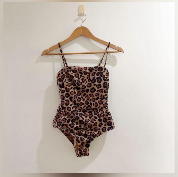 H&m leopard print swimsuit discount