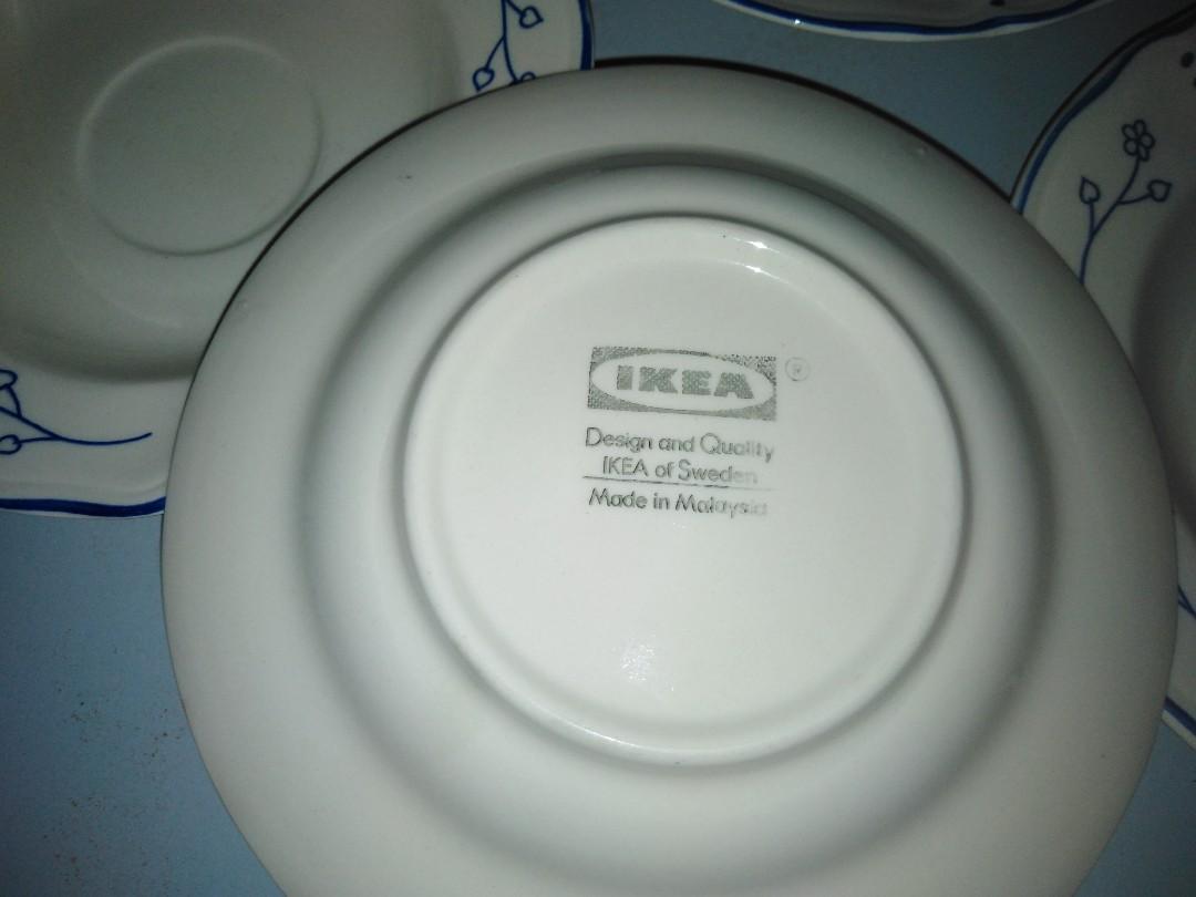 Ikea (Blue & white) saucer plate, 6", TV & Home Appliances, Kitchen