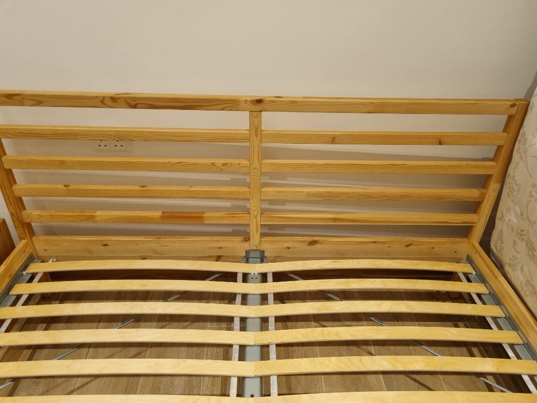 Ikea Tarva bed frame king size (180x200), Furniture & Home Living