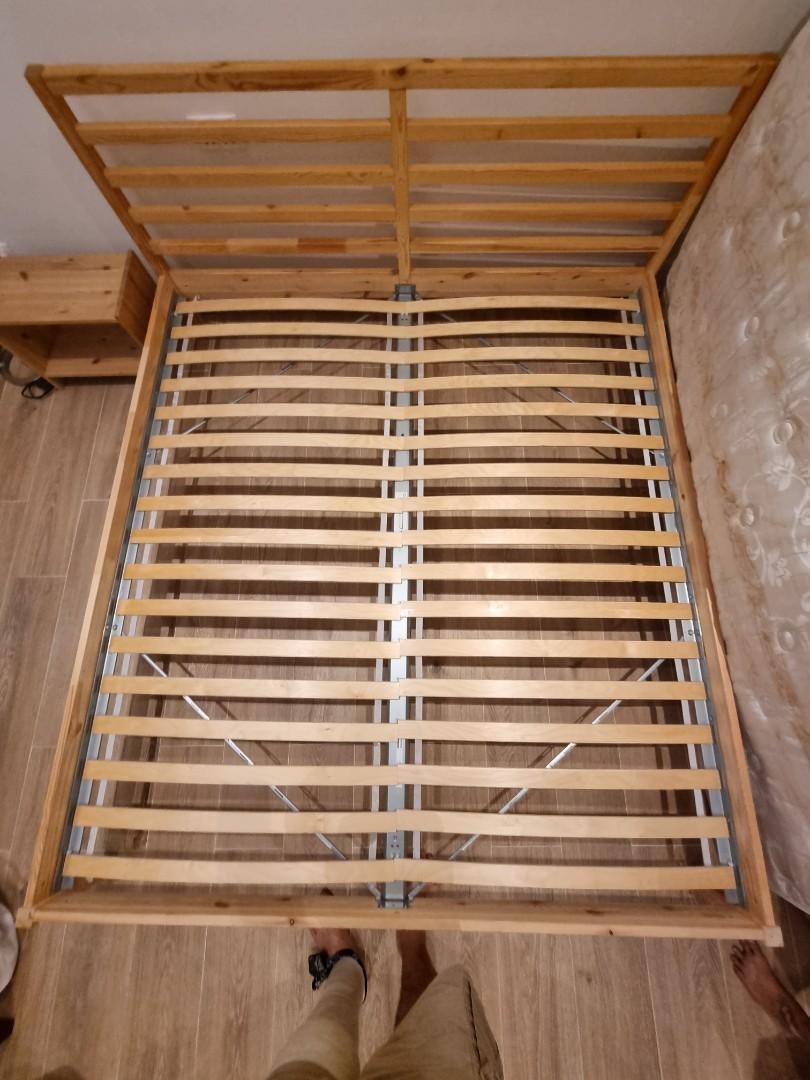 Ikea Tarva bed frame king size (180x200), Furniture & Home Living