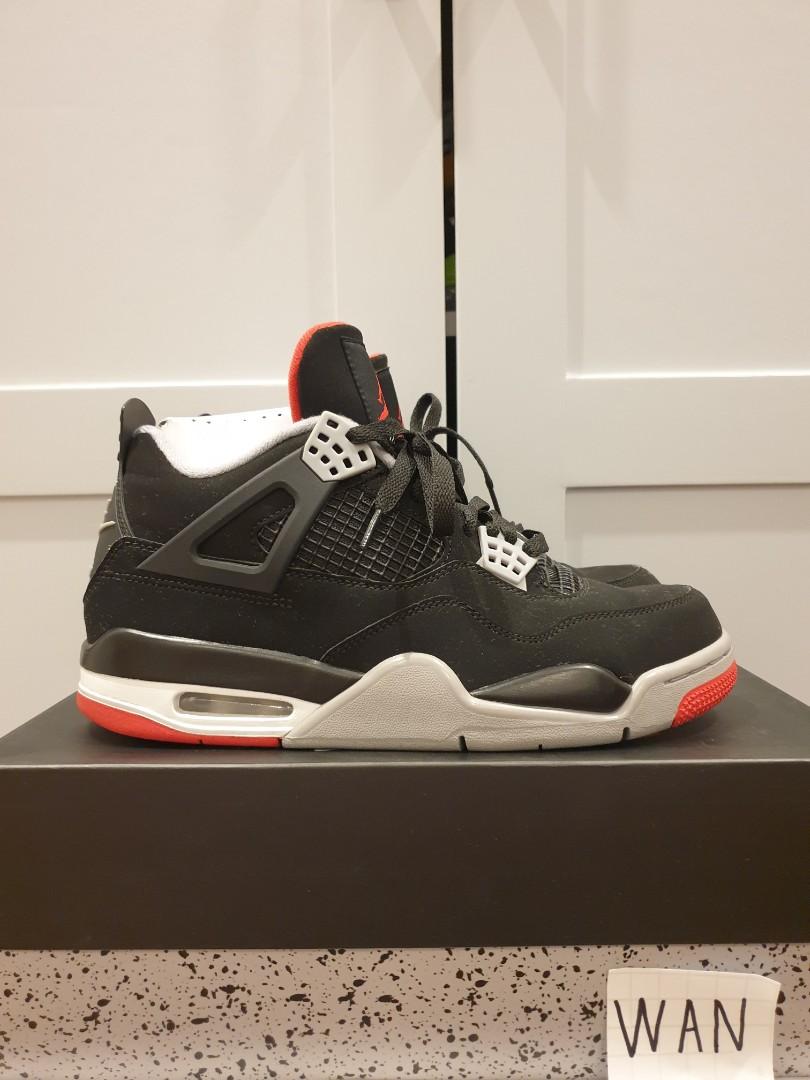 SOLD) Jordan 4 Retro Bred , Men's 