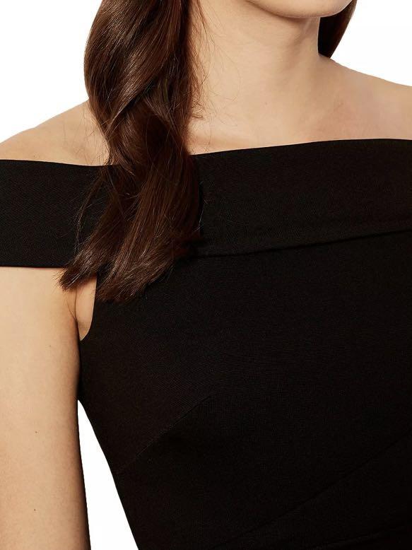 karen millen black bardot top