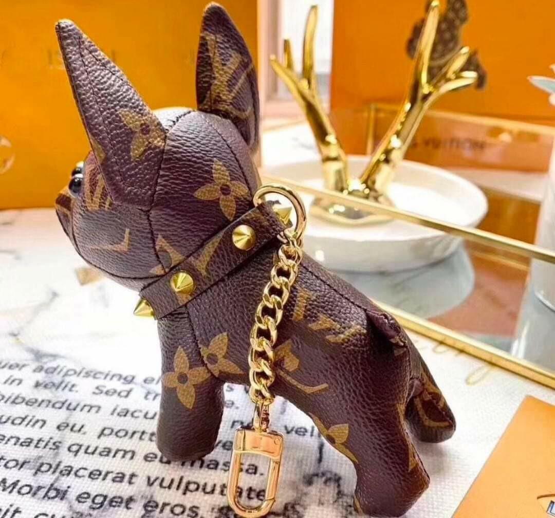 LV Bulldog Keychain, Luxury, Accessories on Carousell