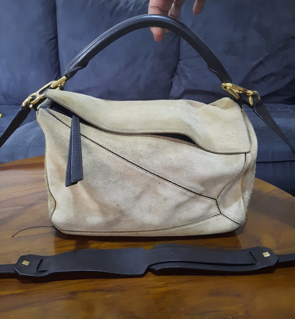 Loewe puzzle best sale suede
