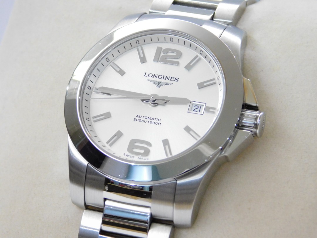 Longines Conquest Automatic 41mm Silver Men s Fashion Watches