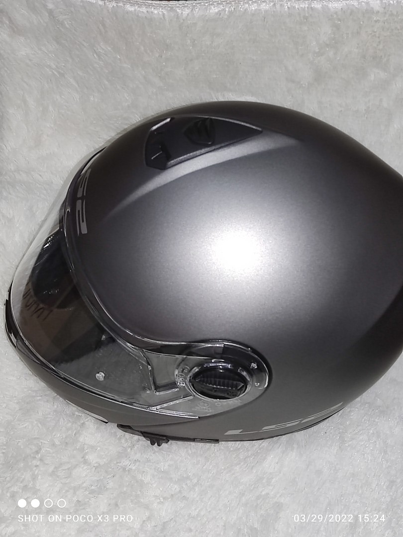 LS2 FF325 Strobe Helmet Grey Large, Motorbikes, Motorbike Parts & Accessories, Helmets and other