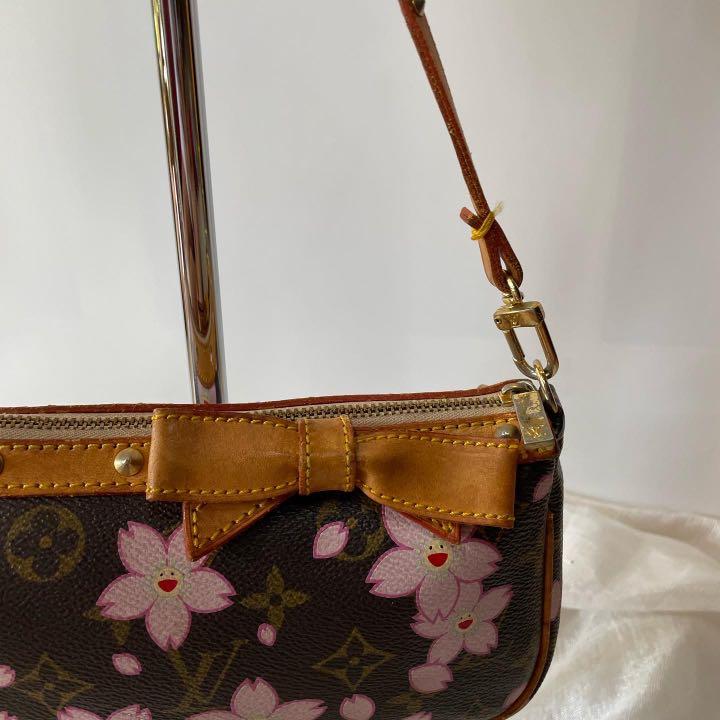 Louis Vuitton LV takashi murakami cherry blossoms sakura pink pochette  rarest bag, Luxury, Bags & Wallets on Carousell