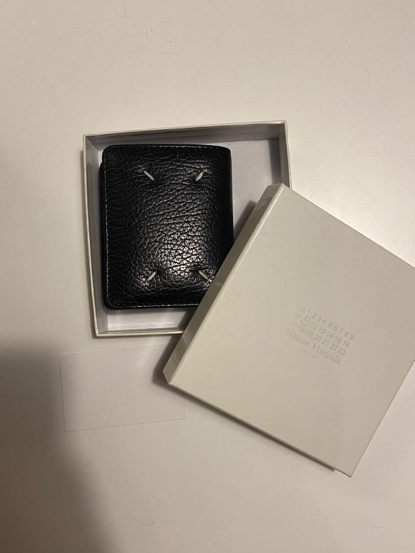 Maison Margiela Leather popper wallet黑色銀包, 女裝, 手袋及銀包