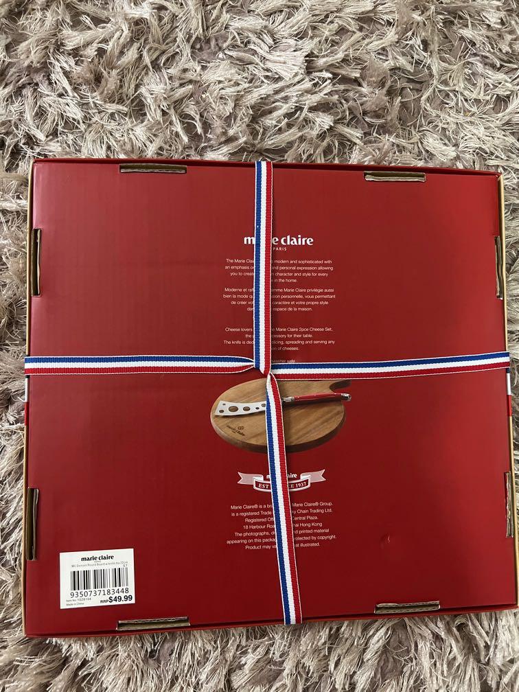 Marie Claire Cheese Board and slicing knife, Furniture & Home Living