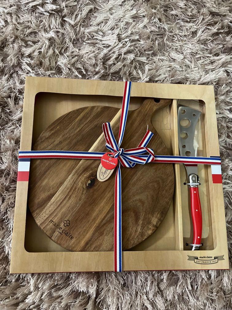 Marie Claire Cheese Board and slicing knife, Furniture & Home Living