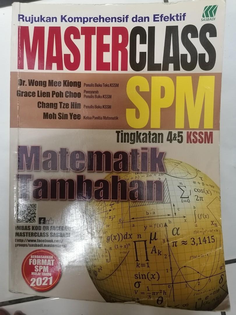 Matematik Tambahan Kssm Spm Book Hobbies Toys Books Magazines Textbooks On Carousell
