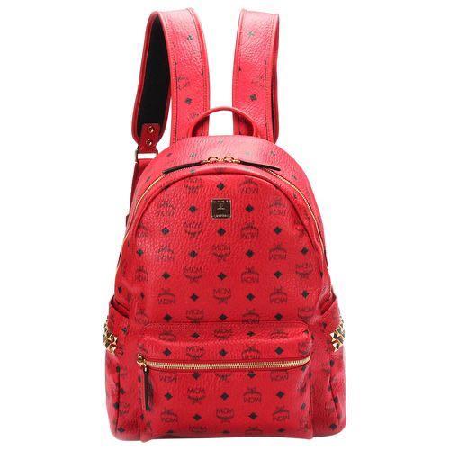 MCM Backpack Medium size Red Authentic Luxury Bags Wallets on