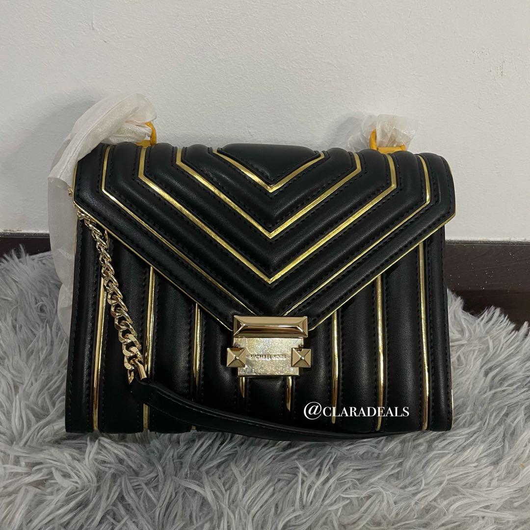 Michael kors whitney top shoulder bag black