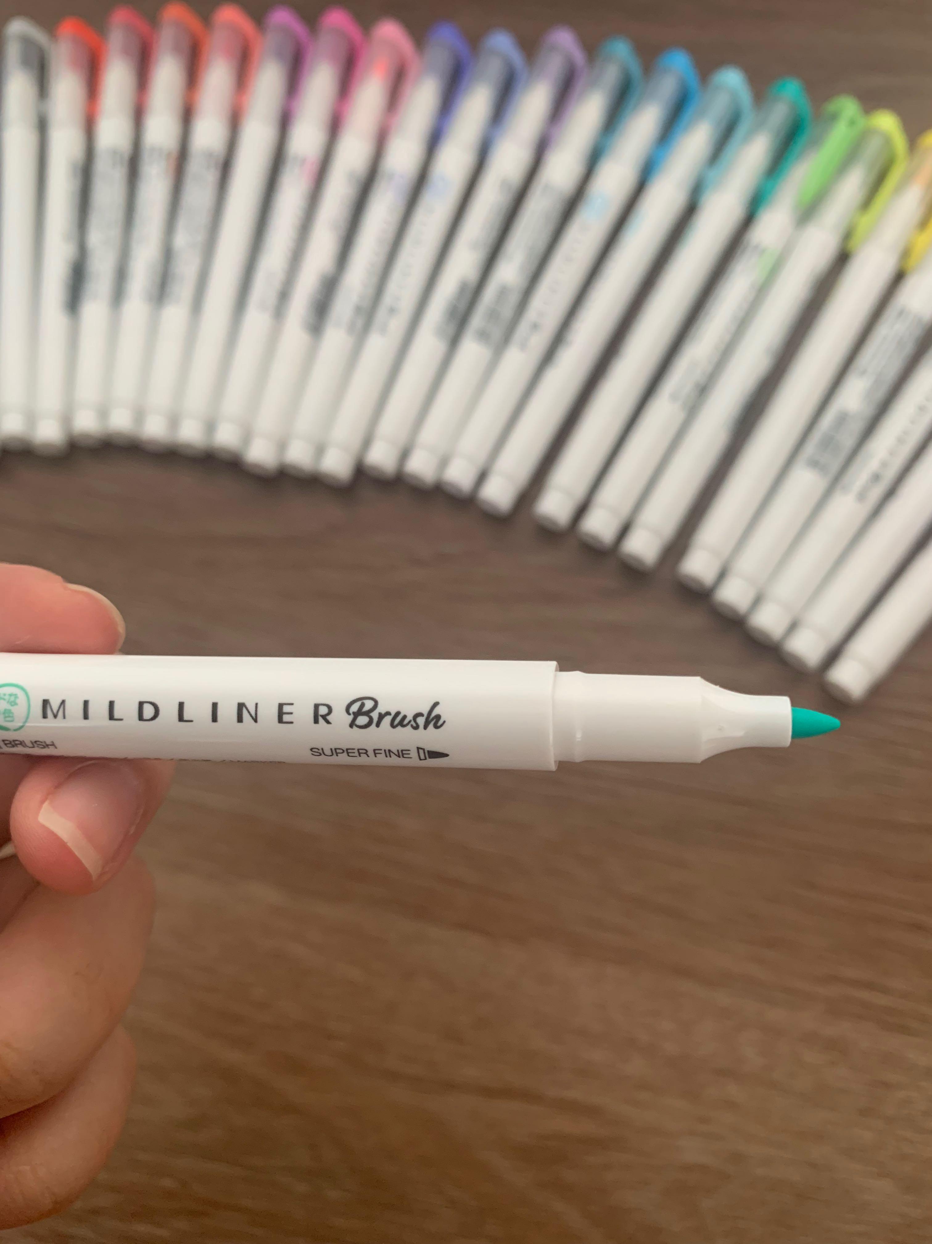 Mildliner Brush ZEBRA 25 Colours In Stock New Highlighters Authentic