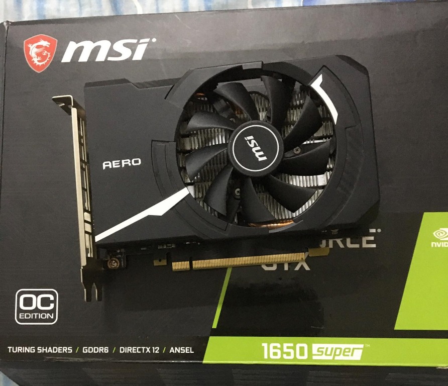 MSI GeForce GTX 1650 Super Aero ITX 4GB GDDR6, Computers & Tech 