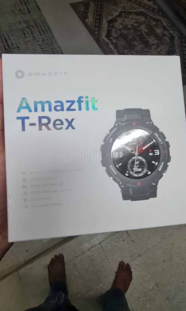NEW Xiaomi Amazfit T-Rex Rock Black A1919 Smartwatch Negotiable (Sealed  Condition), Mobile Phones \u0026 Gadgets, Wearables \u0026 Smart Watches on Carousell