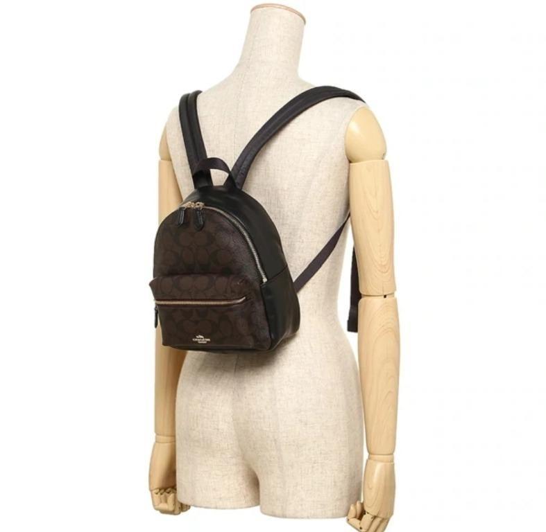 Coach mini backpack size discount
