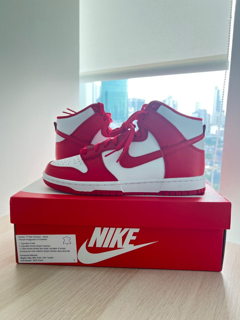 nike dunk high retro red