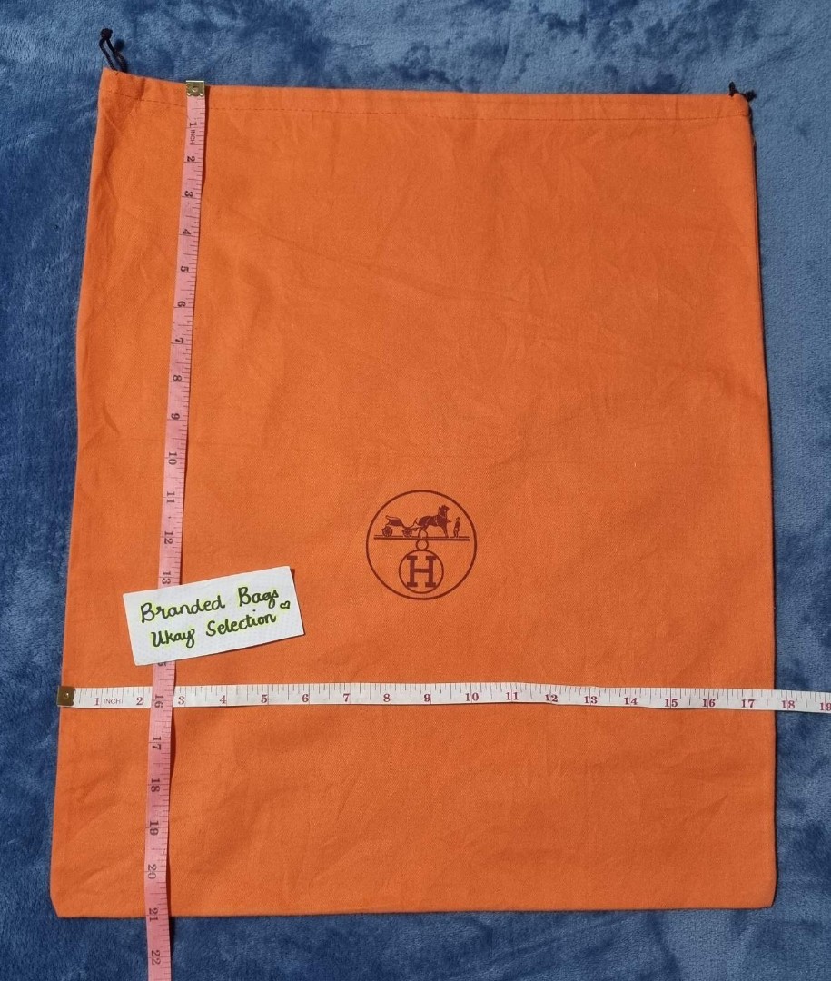 orange hermes dust bag