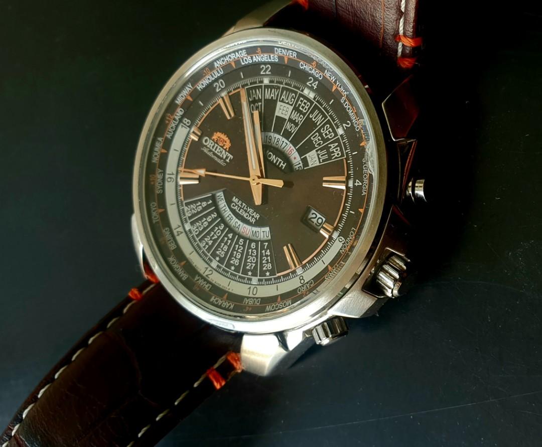 Orient multi year calender World time Gmt Automatic watch model
