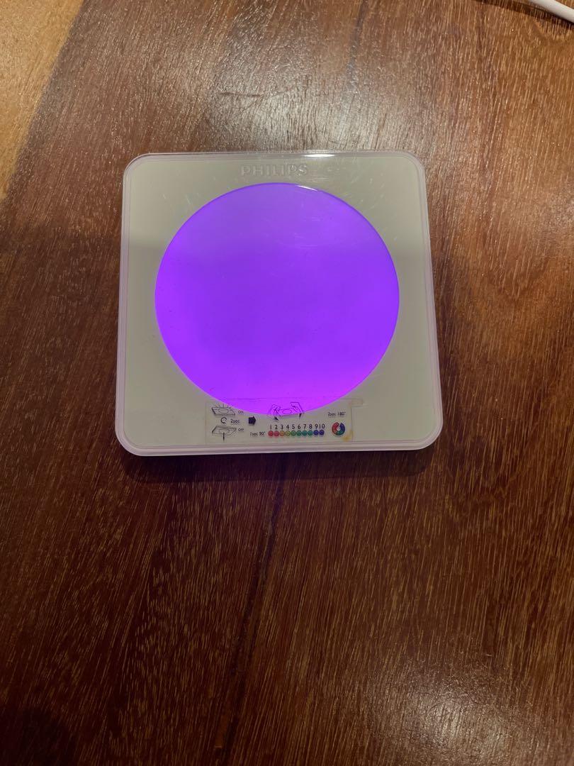 Philips LED colour changing coaster, Electronics on Carousell