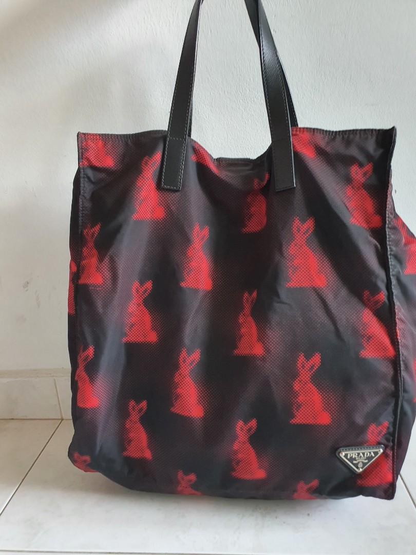 Prada rabbit print best sale bag