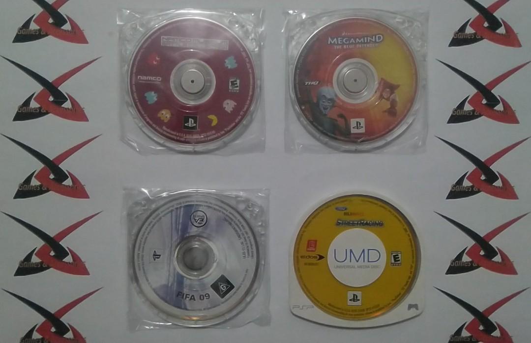 PSP PlayStation Portable UMD Games Namco Museum Collection Megamind UMD