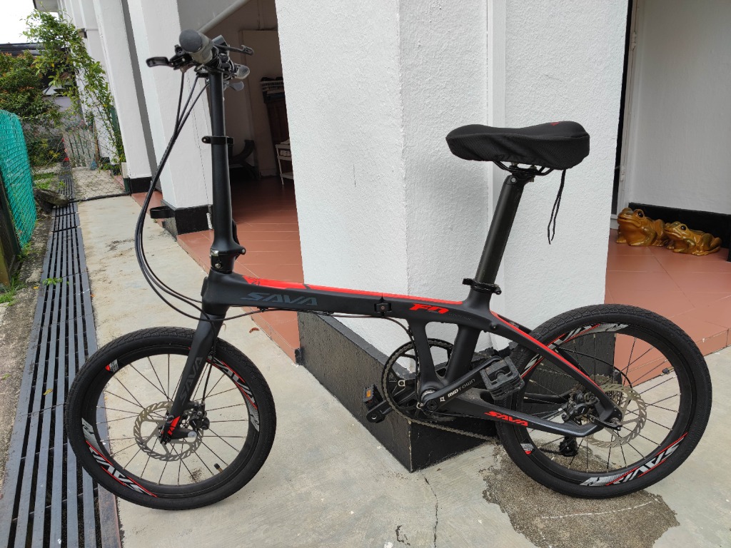 Rarely used Sava Z1 Carbon Fiber Folding Bike Sports Equipment
