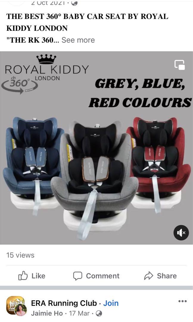Royal Kiddy London 360 Beyond Car Seat GREY