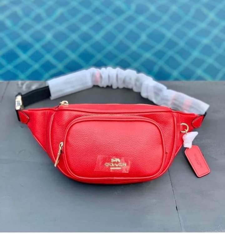 Sale Authentic Coach Beltbag Red Women s Fashion Bags Wallets Cross body Bags on Carousell