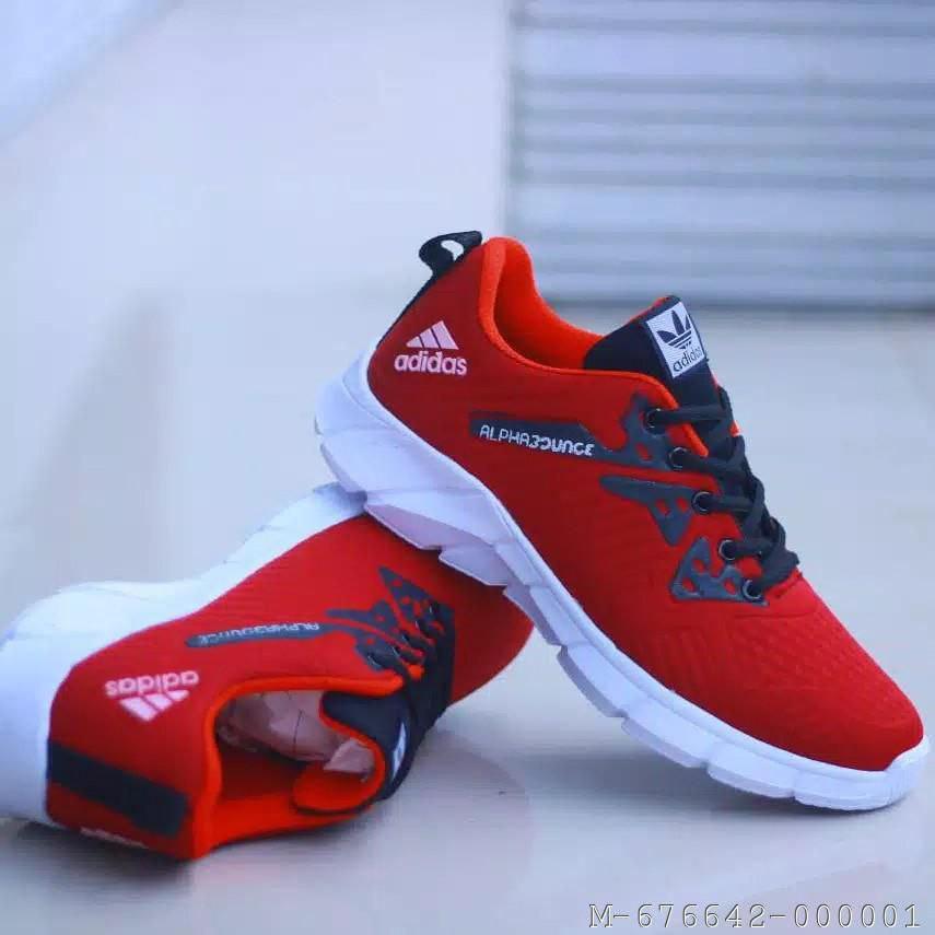 SEPATU PRIA SNEAKERS ADIDAS ALPHABOUNCE MERAH VTBW 1533 Fesyen Pria Sepatu Sneakers di Carousell