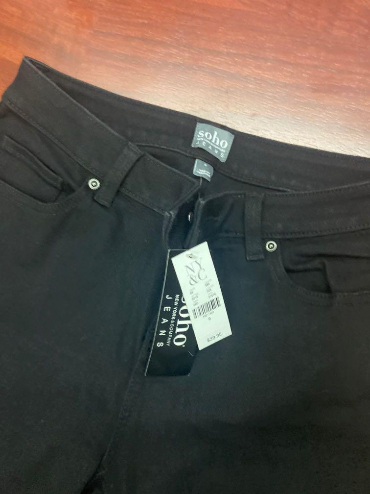 Soho bermuda black jeans, Fesyen Wanita 