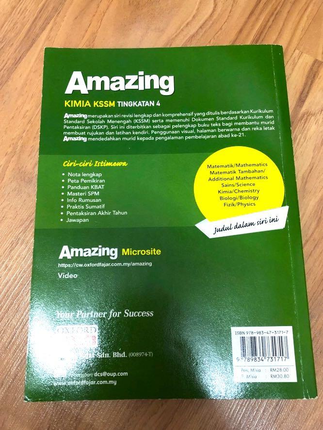 Spm Reference Book Amazing Kimia Oxford Fajar Tingkatan 4 Hobbies Toys Books Magazines Textbooks On Carousell