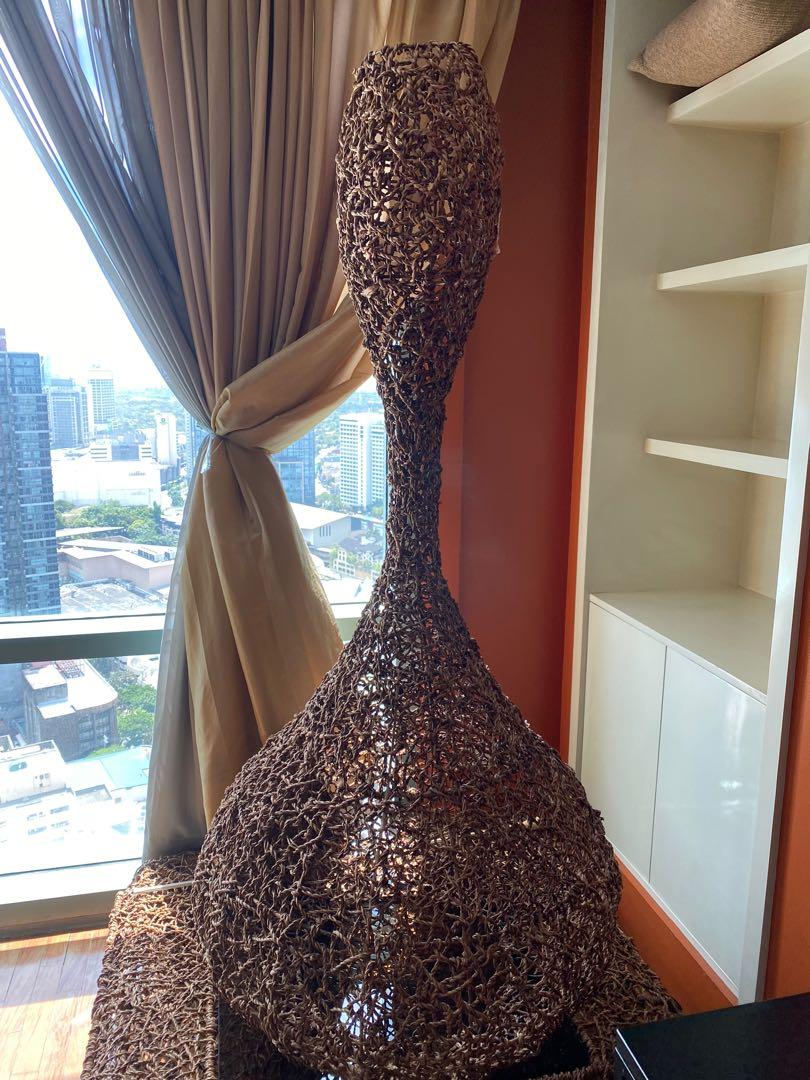 Statement standing lamp, coffee table and stool (Category: Other Home Decor) located in Makati City. Submitted by collectedtreasures (Listing ID 1151824626, Image 3). Description: Statement furniture pieces. Good for indoor and outdoor patio. Did not fit the condominium when it purchased. Unused.
