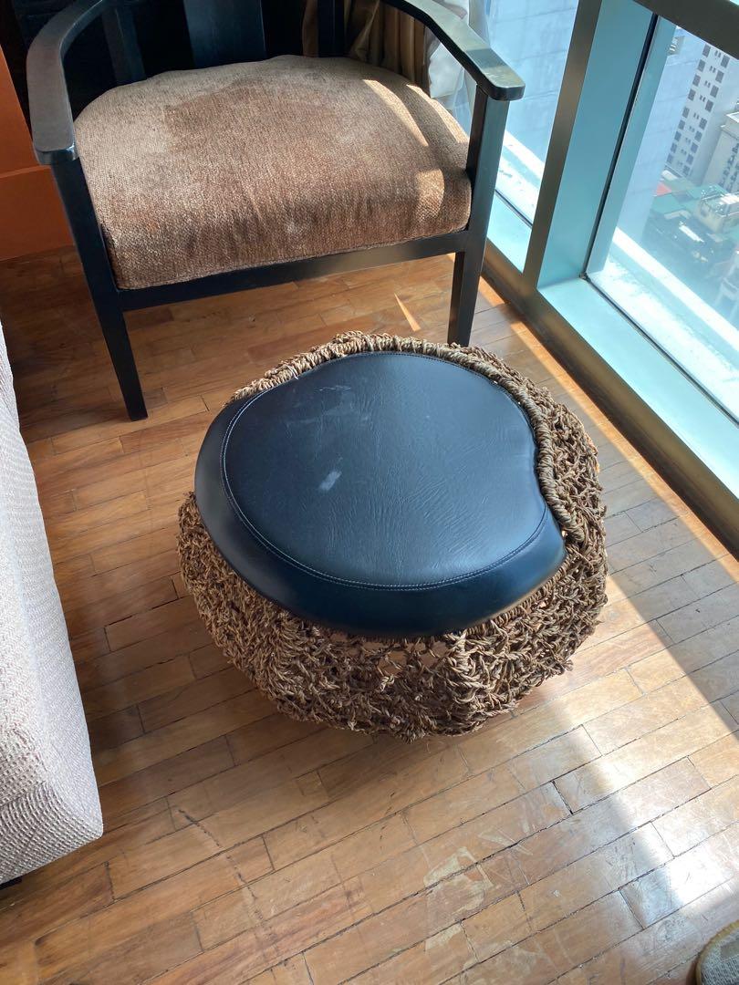 Statement standing lamp, coffee table and stool (Category: Other Home Decor) located in Makati City. Submitted by collectedtreasures (Listing ID 1151824626, Image 2). Description: Statement furniture pieces. Good for indoor and outdoor patio. Did not fit the condominium when it purchased. Unused.