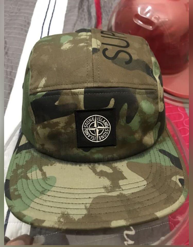 Stone island camo shop cap