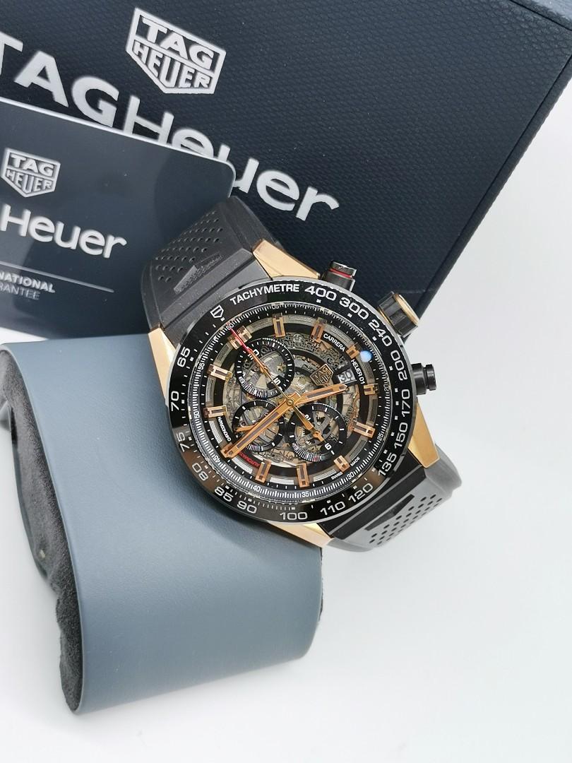 Tag heuer carrera store 01 rose gold